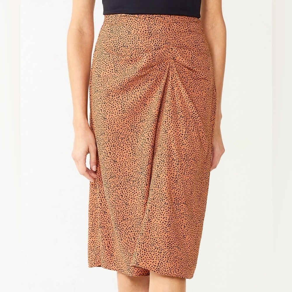Nine‎ West Print Midi Skirt